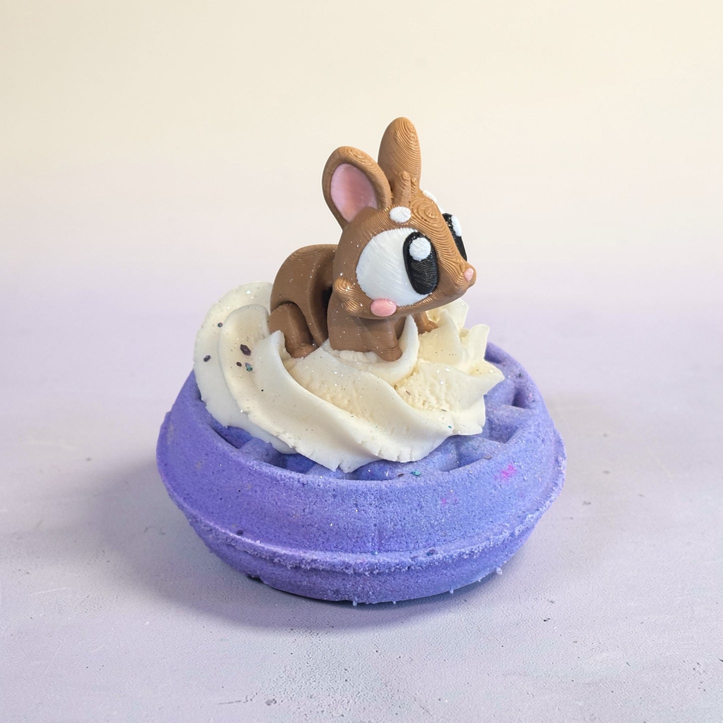 Bath Bomb with Bubble Frosting and 3D Toy