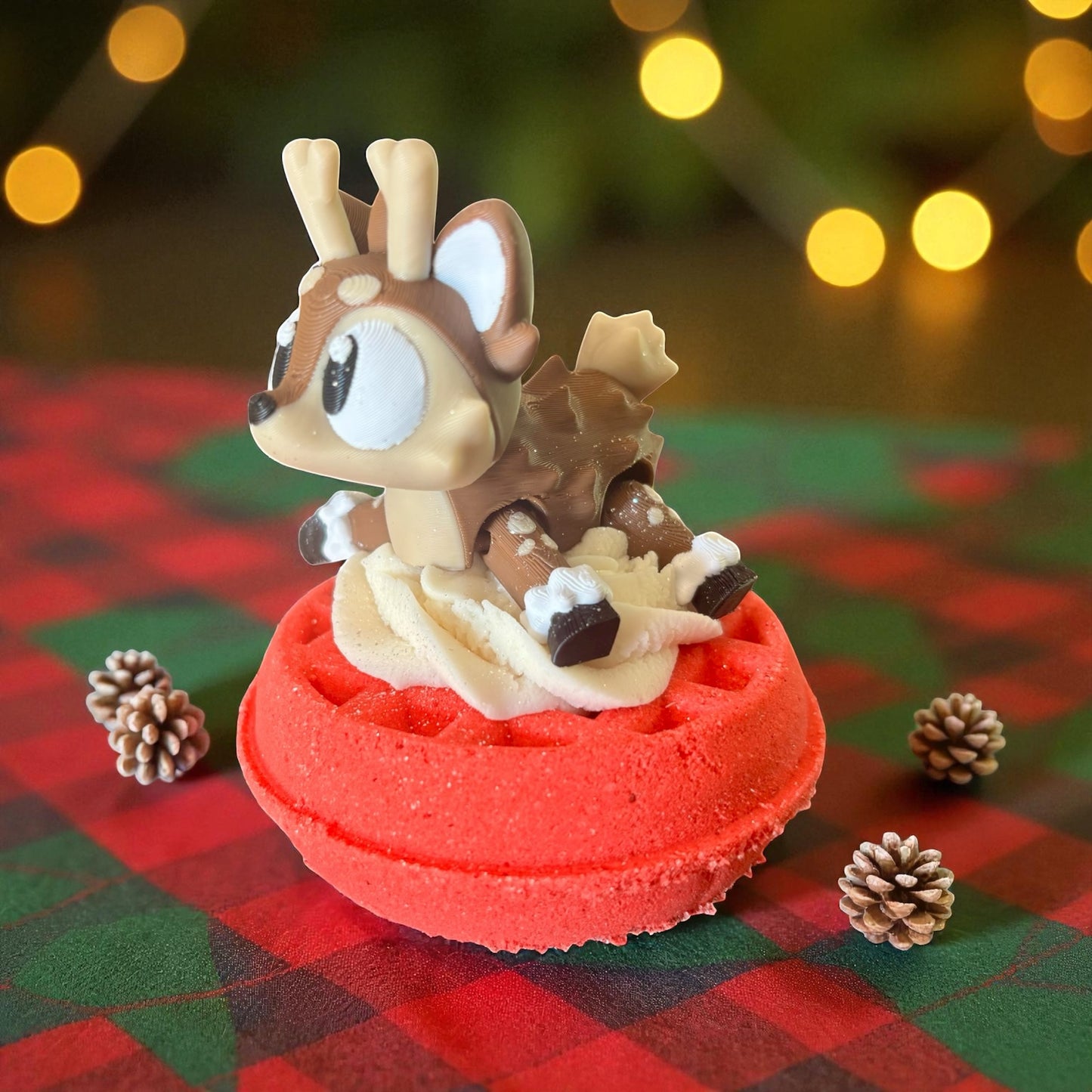 Bath Bomb with Bubble Frosting and 3D Toy