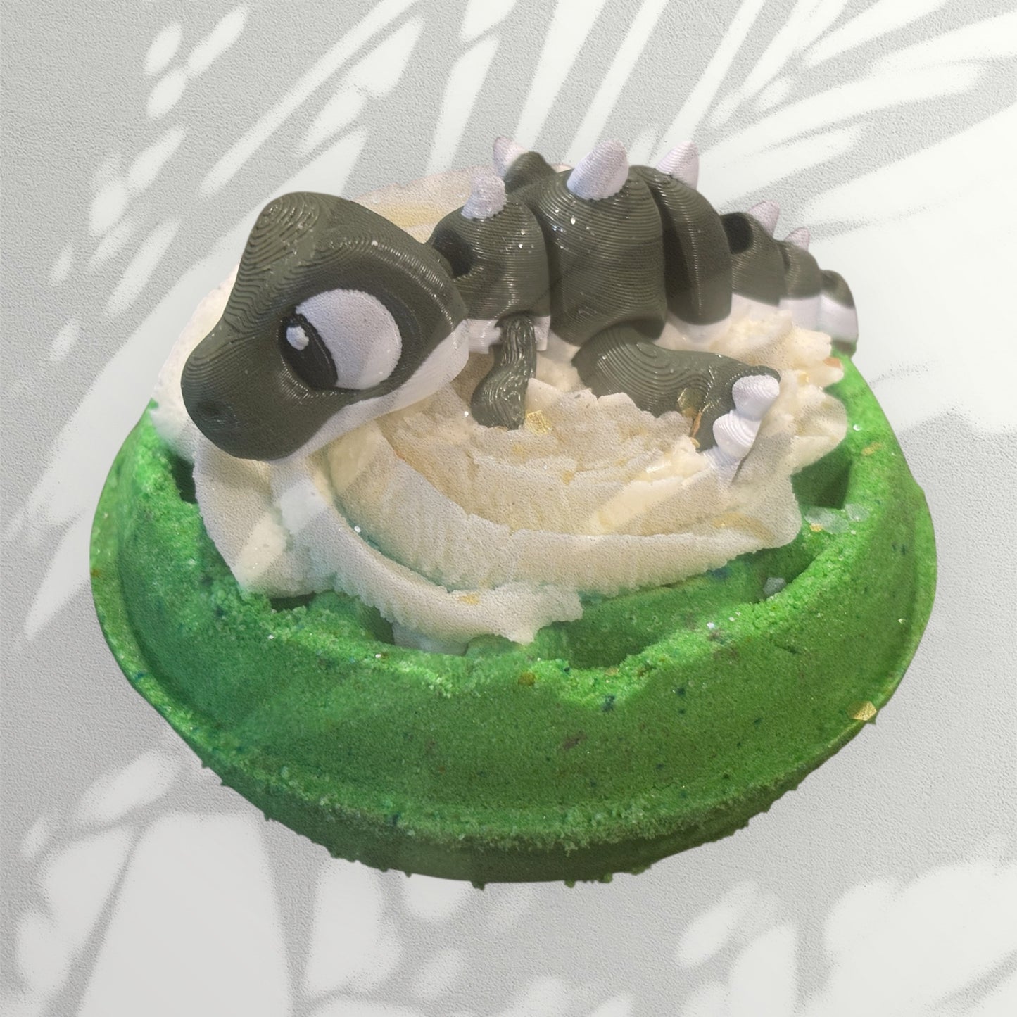 Bath Bomb with Bubble Frosting and 3D Toy
