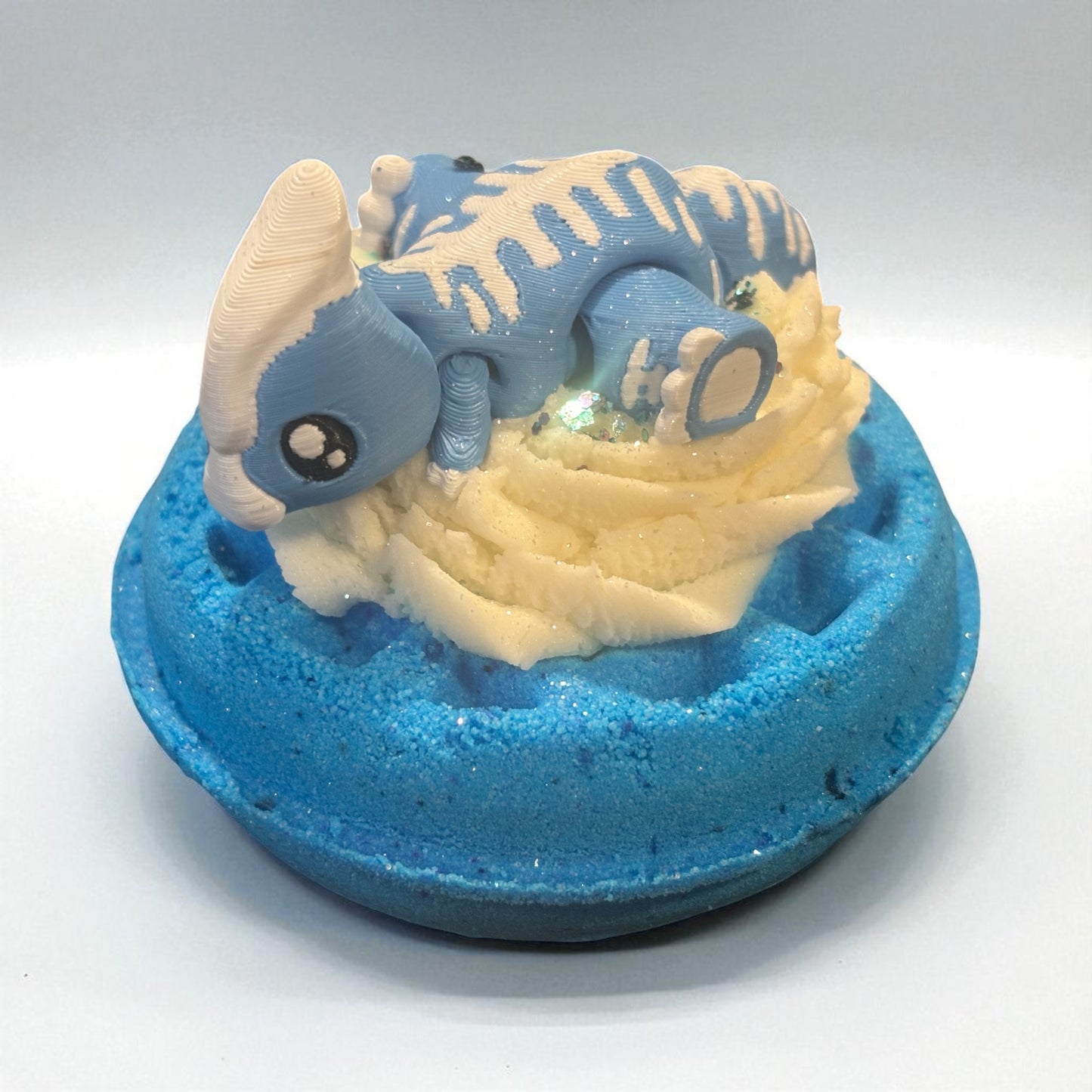 Bath Bomb with Bubble Frosting and 3D Toy