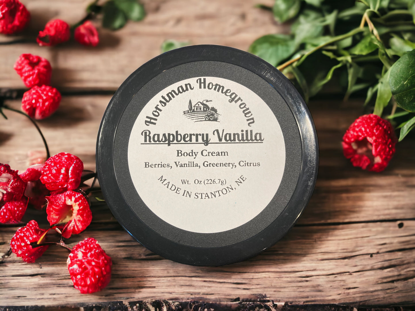 Body Cream: Raspberry Vanilla