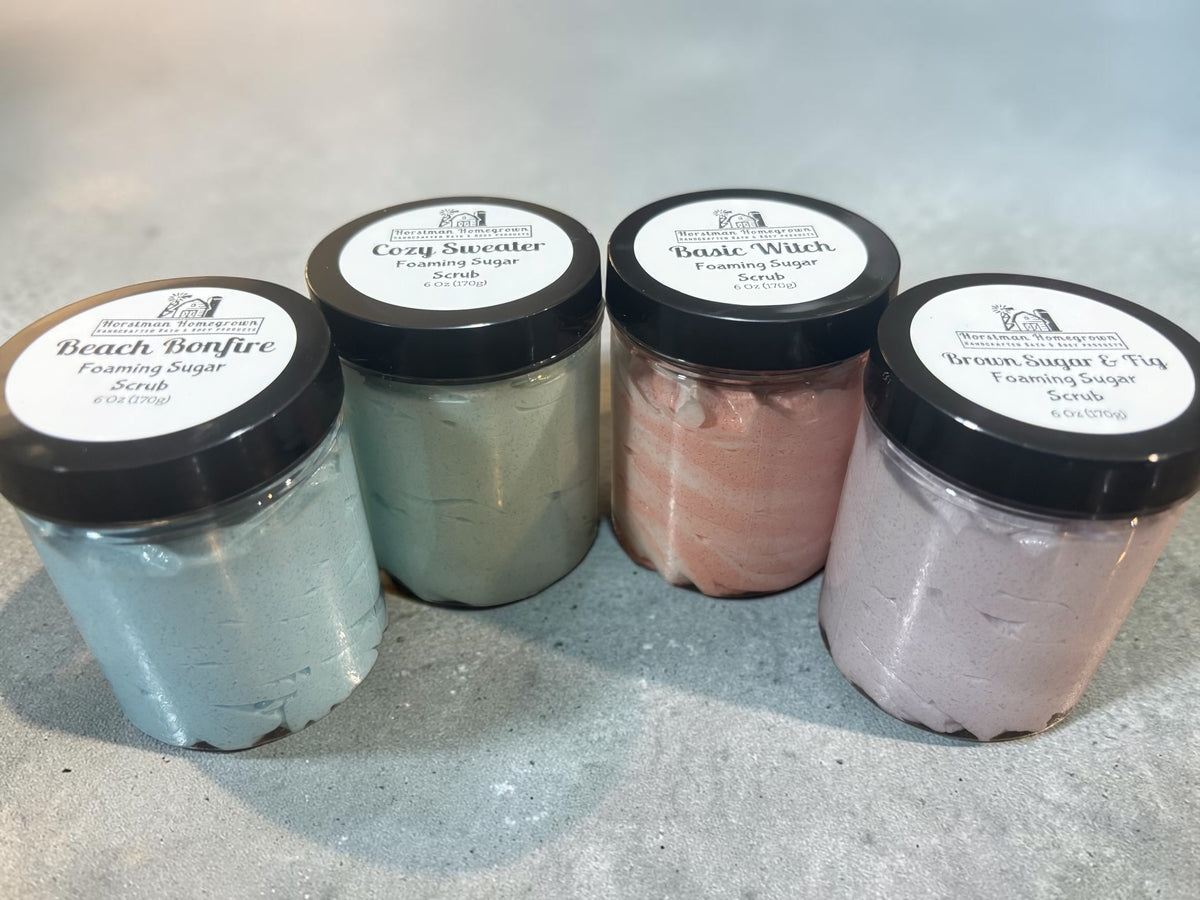 Fall Foaming Sugar Scrubs (Seasonal)