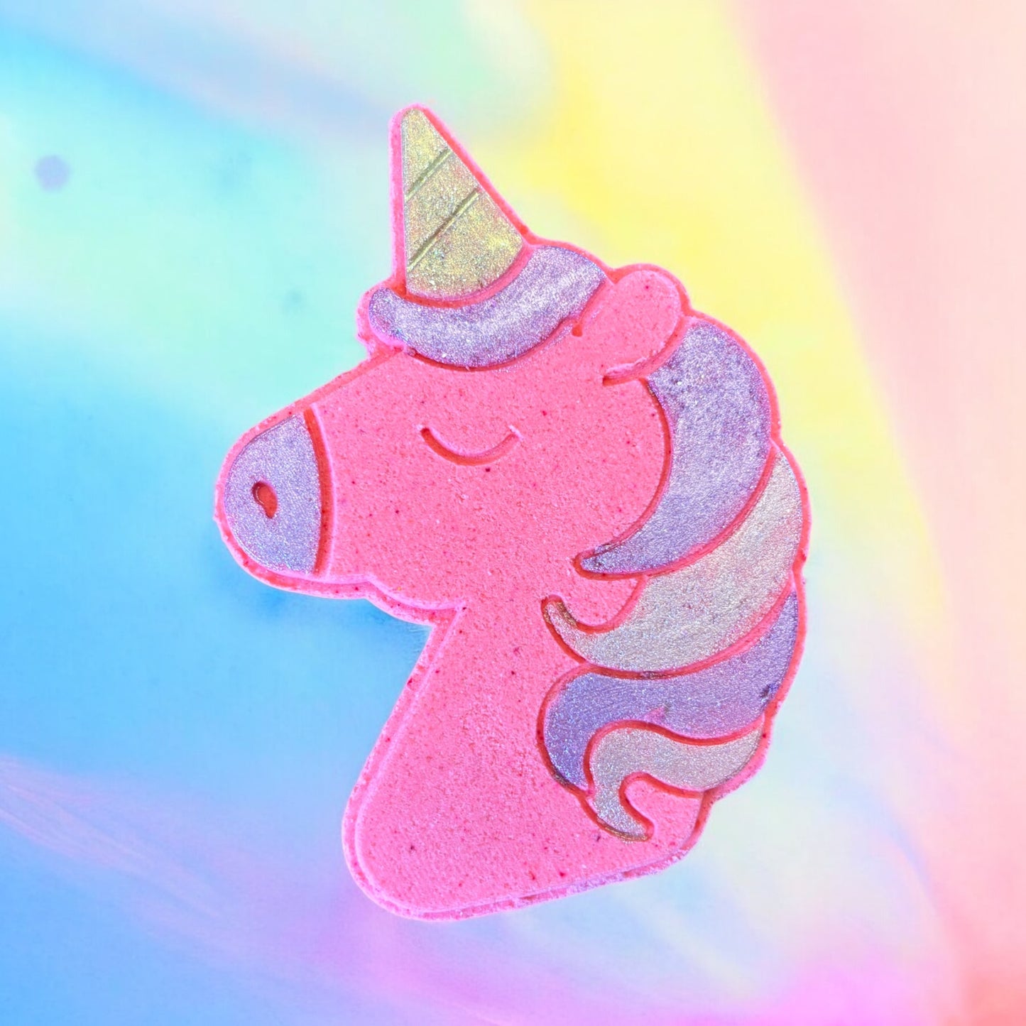 Bath Bomb with Embeds: Unicorn Head