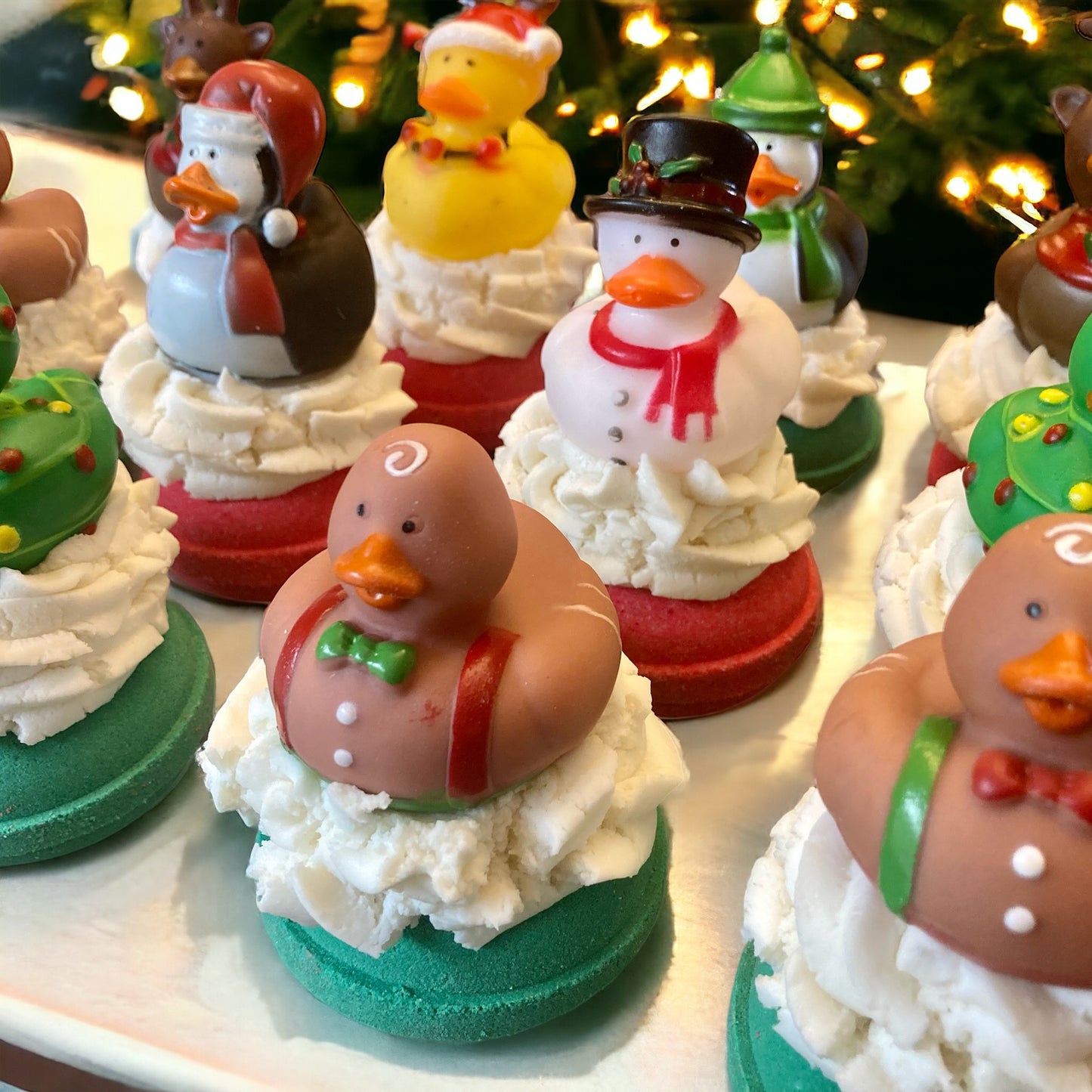 Bath Bomb: Donut with Rubber Ducky and Bubble Frosting