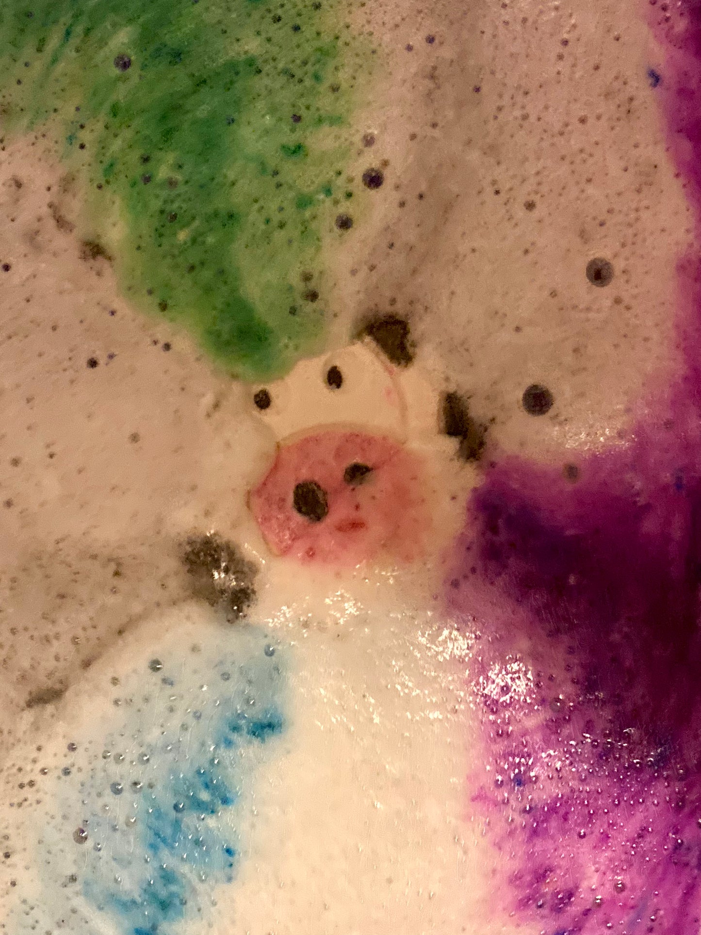 Cow Bath Bomb with embeds