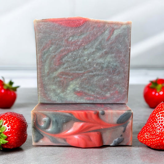 Goat Milk Soap: Strawberry Bourbon Bliss